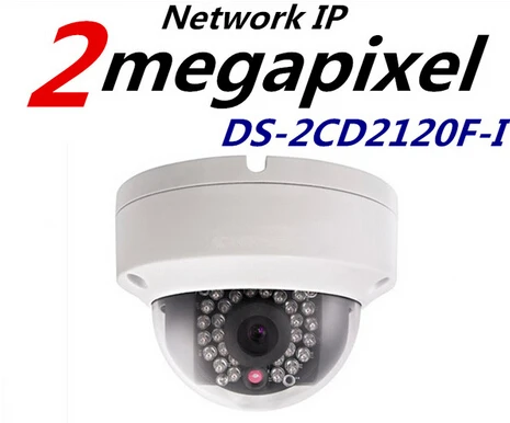  Wholesale  Multi Language IP Camera DS-2CD2120F-I 2MP Mini IR Dome Camera 1080P POE Network Security Camera 