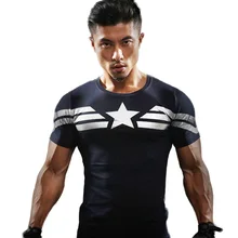 Adhemar breathable superhero rashguard polyester gym shirt Autumn rashguard men spandex short sleeve running t-shirt