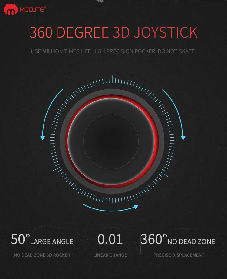 Mocute 058 мобильный геймпад Android джойстик VR Телескопический контроллер игровой коврик игровой геймпад для iPhone джойстик