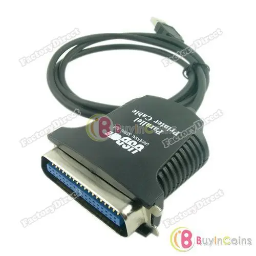 Lillianjake Lower price USB to Parallel IEEE 1284 Printer Adapter Cable PC (No Drive) Professional! |