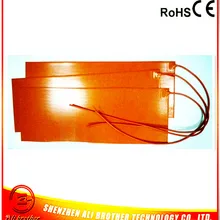 Силиконовая резина подогреватель бака для обогрева дизель 230 В 1500 Вт 4"* 20"(508*1016*1.5 мм) 1000 мм провод выйти из короткие углу