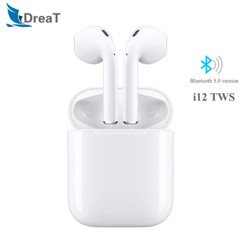 

i12 TWS Wireless Headphones Bluetooth 5.0 Earphone Sports Touch Control 3D Stereo Earbuds Headset for iPhone Samsung PK i10 i7s