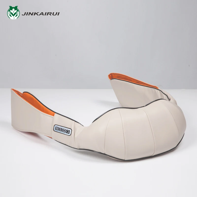 Jinkairui U Shape Car/Home/Office Neck Massager Electrical Shiatsu Shoulder Back Body Massagers Infrared 3D Massagem