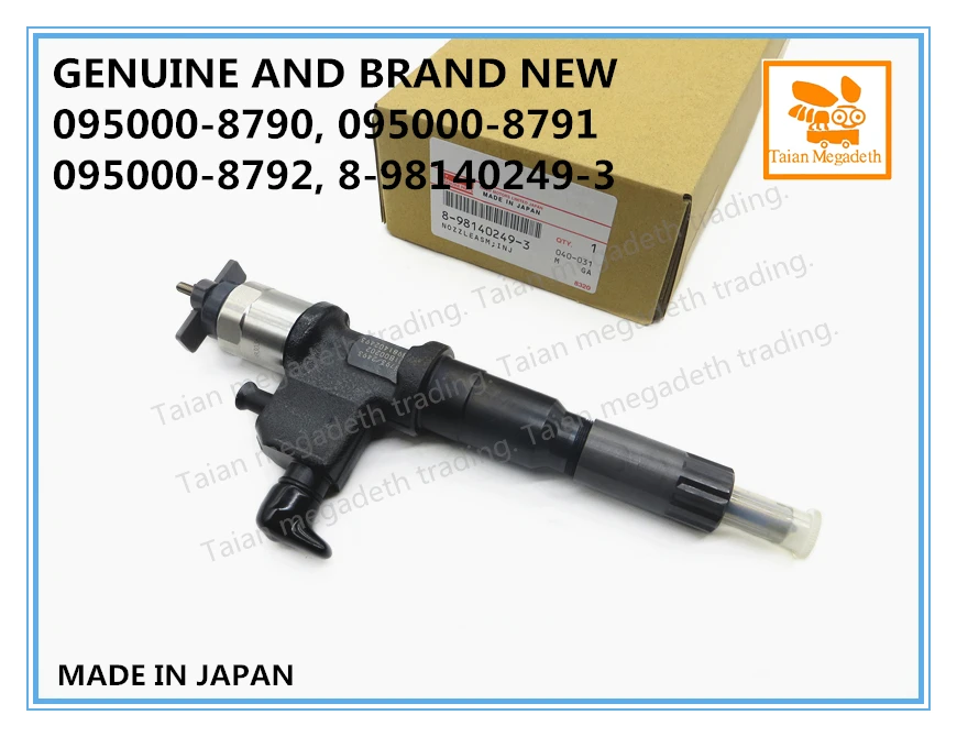 Подлинный и абсолютно инжектор топлива COMMON RAIL 095000-8790, 095000-8791, 095000-8792, 8-98140249-3 для двигателя ISUZU 6UZ1