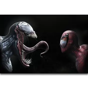 

FX2099 Venom VS Spiderman Movie Tom Hardy Marvel Comics Film Classic Poster Art Silk Light Canvas Home Room Wall Printing Decor