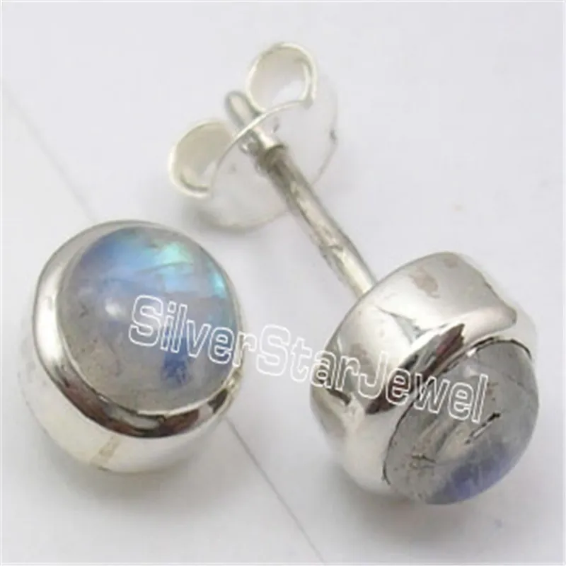 

Silver CARNELIAN GARNET GREEN ONYXLOVELY Stud Earrings 0.8CM JEWELRY