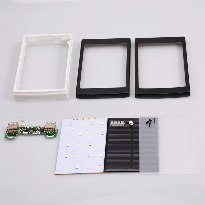 (No Battery) 30000mah Solar Power Bank Charger Powerbank DIY Kit Board Case 18650 Dual USB for Xiaomi Phone LED Pover Power Bank (No Battery) 30000mah Solar Power Bank Charger Powerbank DIY Kit Board Case 18650 Dual USB for Xiaomi Phone LED Pover Power Bank