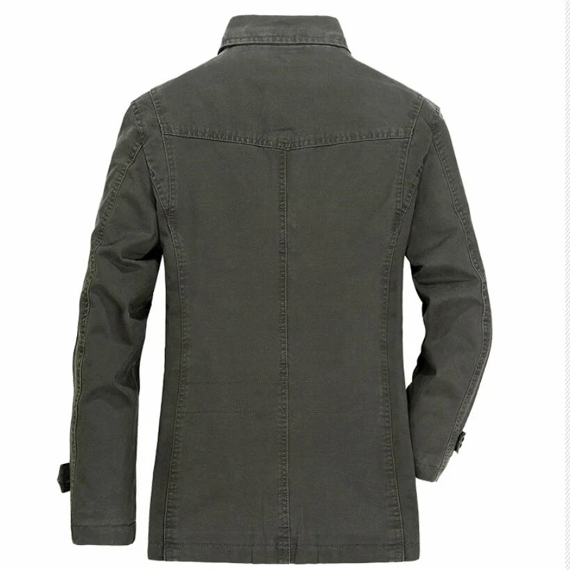 Spring Autumn Military Blazer Jacket Men Casual Cotton Washed Coats Army Bomber Suit Jackets Denim