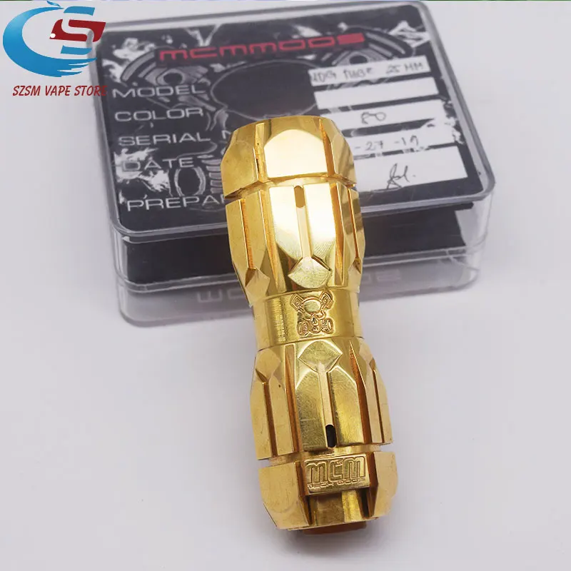 

mcmmoos mod double 18650 20700 21700 25mm brass Mechanical Mod Electronic Cigarettes Vape mod vs Avidlyfe Mod Kennedy Vindicator