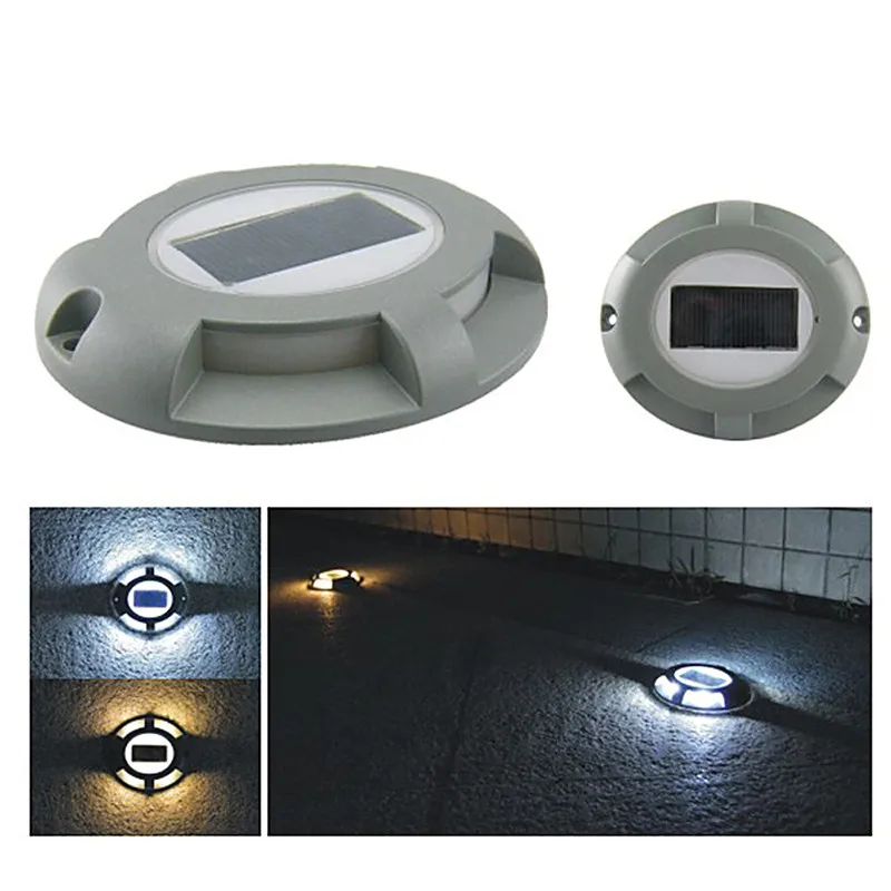 New Solar Powered Road Stud Underground Light Aluminum IP65 Waterproof