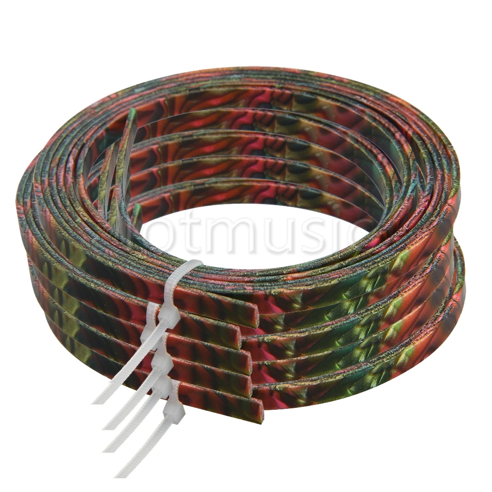 5pcs Colorful Celluloid Guitar Binding Purfling Body Project Strip 1650x5x1.5mm | Спорт и развлечения