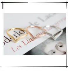Jisensp модные кольца латунное маленькое Золотое кольцо со стрелкой милые свадебные ювелирные кольца для женщин Новогодний подарок регулируемое кольцо на палец