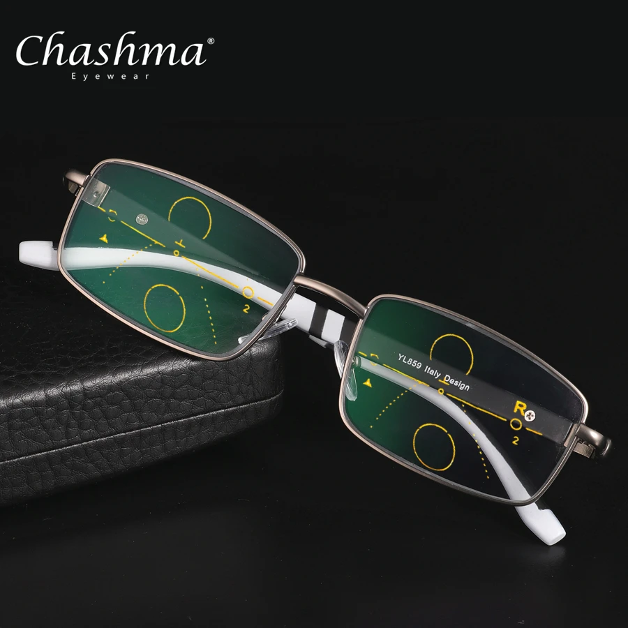 Чашма бренд прогрессивные Мультифокальные линзы очки для чтения для мужчин Пресбиопия дальнозоркость бифокальные спортивные очки Oculos De Grau