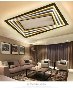 

Led bedroom rectangular Rubik's cube personality romantic and warm remote control ceiling lamp LO8172