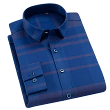 Новинка, эластичная деловая мужская приталенная рубашка, мужская рубашка, мужская рубашка с длинным рукавом, Повседневная рубашка, Camisa Masculina, весна-осень