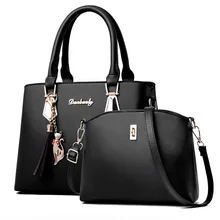 Fashion Women's Handbags 2 Pcs/set Composite Bags Handbag Women Shoulder Bag Female Tote Large Capacity Crossbody Bags for Women imok brand 3 sets handbag women composite bag female large capacity tote bag fashion shoulder crossbody bag small purse