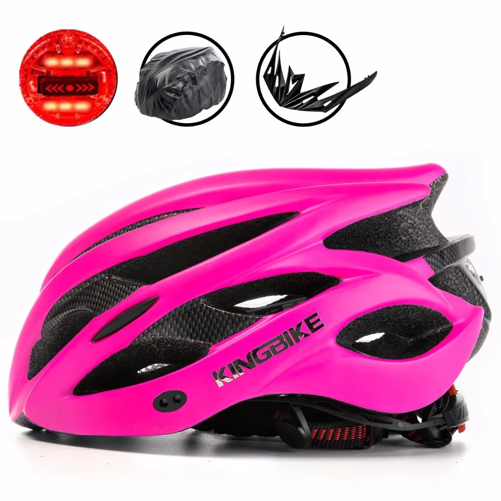 

BATFOX Woman MTB Cycling Helmet Pink Mountain/Road Bike Helmets Integrally-Molded Bicycle Helmet Light Capacete Ciclismo Helmets