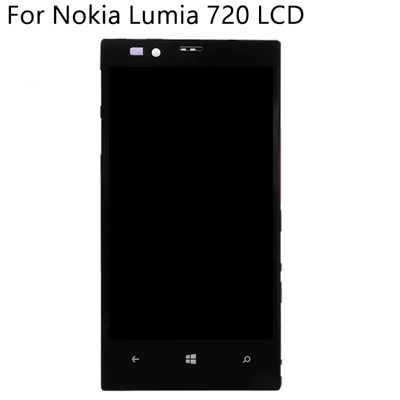 4," для Nokia Lumia 720 RM-885 ЖК-дисплей сенсорный экран с рамкой дигитайзер запасная сборка для Nokia 720 ЖК-дисплей протестирован