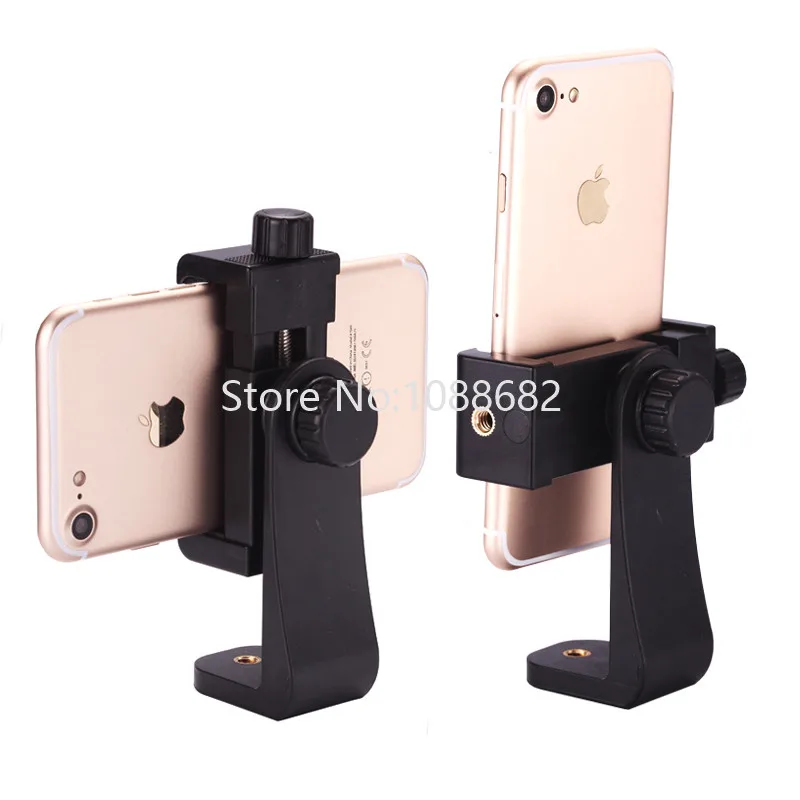 Universal Tripod Mount Cell Phone Clipper Vertical Bracket Smartphone Clip Holder 360 Adapter for iPhone Facebook Live Stream (2)