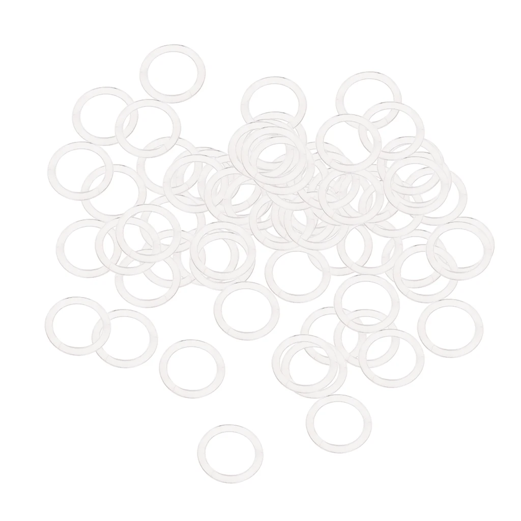 100pcs Nylon Bra Strap Adjuster Slider O Rings Lingerie Sewing Crafts 12mm