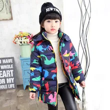 Thumbaby Hiver Bébé Filles Vêtements Vers Le Bas Manteau D’hiver Enfants Vestes et Manteaux Filles Chaud Survêtement Camouflage Sport Enfants Manteau