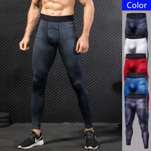 Для мужчин 3D печатных компрессионные штаны для фитнеса для бега на открытом воздухе тренировочная Спортивная быстросохнущая Эластичные штаны