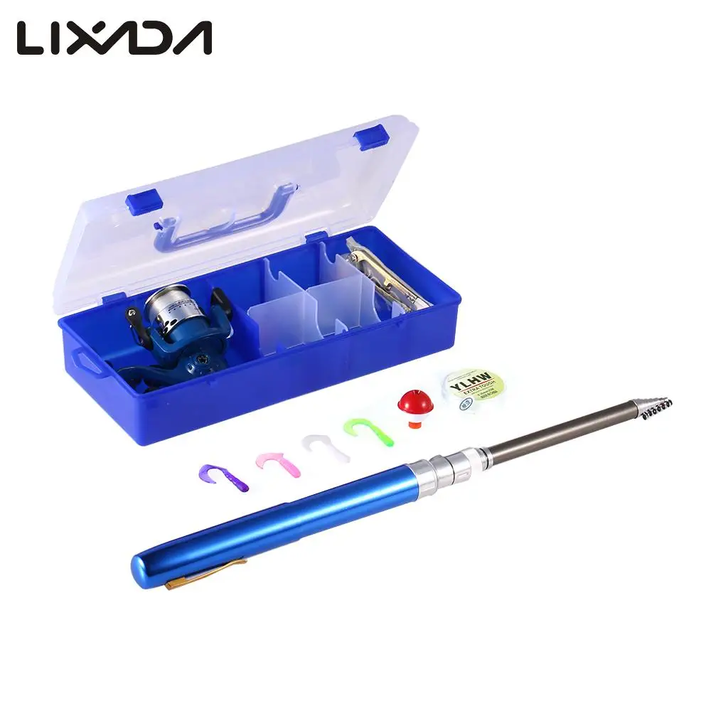 

29 PCS 1.8-2.4M Pen Fishing Rod and Spinning Fishing Reel With Line Set Rod Combo Fishing Tackle Set Kit Vara De Pesca