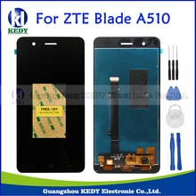 Original Black Full LCD DIsplay+Touch Screen Digitizer Assembly Replacement Spare Parts For ZTE Blade A510 BA510 BA510C + Tools