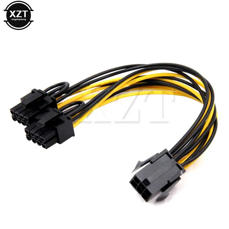 Molex 6-pin PCI Express to 2 x PCIe 8 (6+2) pin Motherboard Graphics Video Card PCI-e GPU VGA Splitter Hub Power Cable