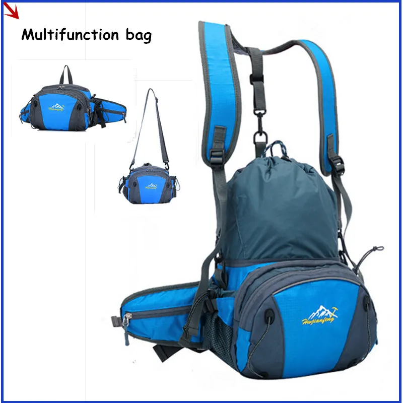 Hot Style Waterproof Outdoor Multi function Nylon Waist Backpack Bag