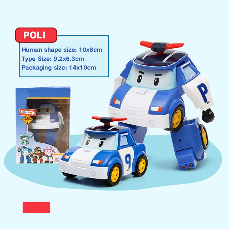 Оригинальные Робокар Поли Корея детские игрушки Аниме Фигурки Игрушка Робот трансформация автомобиль Кали транспорт игрушки для детей