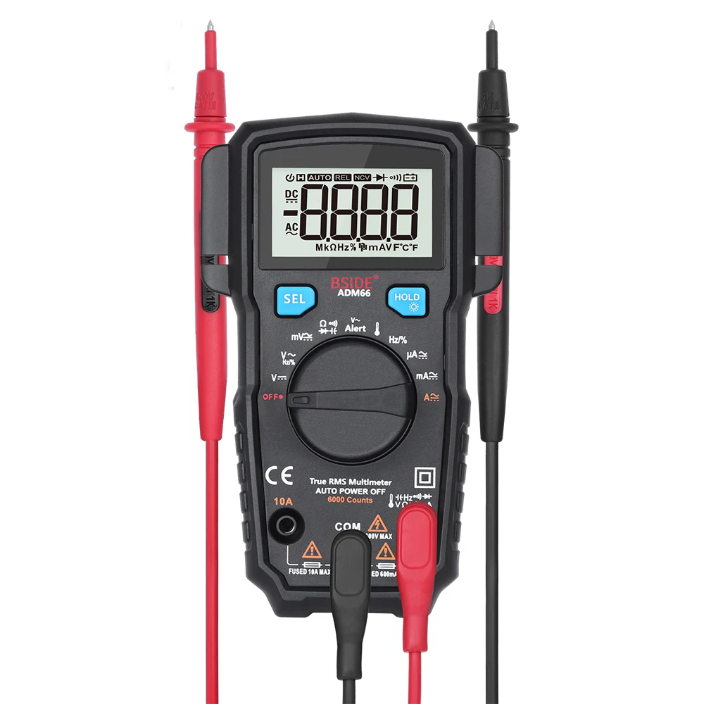 

Digital Multimeter Dual Slot Auto Range Multifunction AC/DC Voltage current tongs Resistance Diode Capacitance Temperature Teste