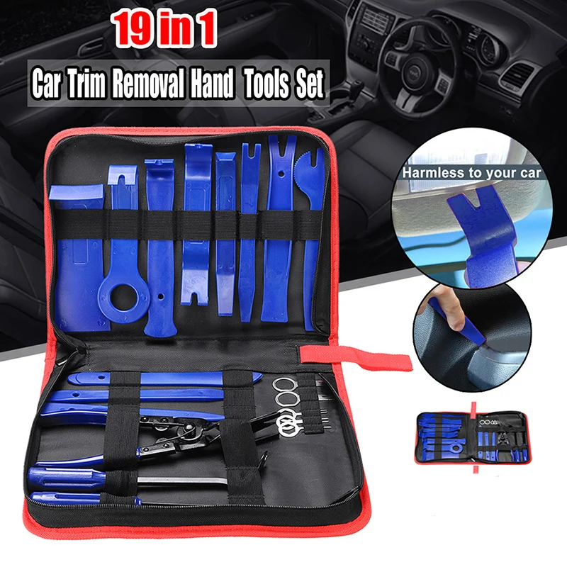 

19x Car Auto Blue Audio Trim Removal Tool Pliers Repair Tools Accessories Kit
