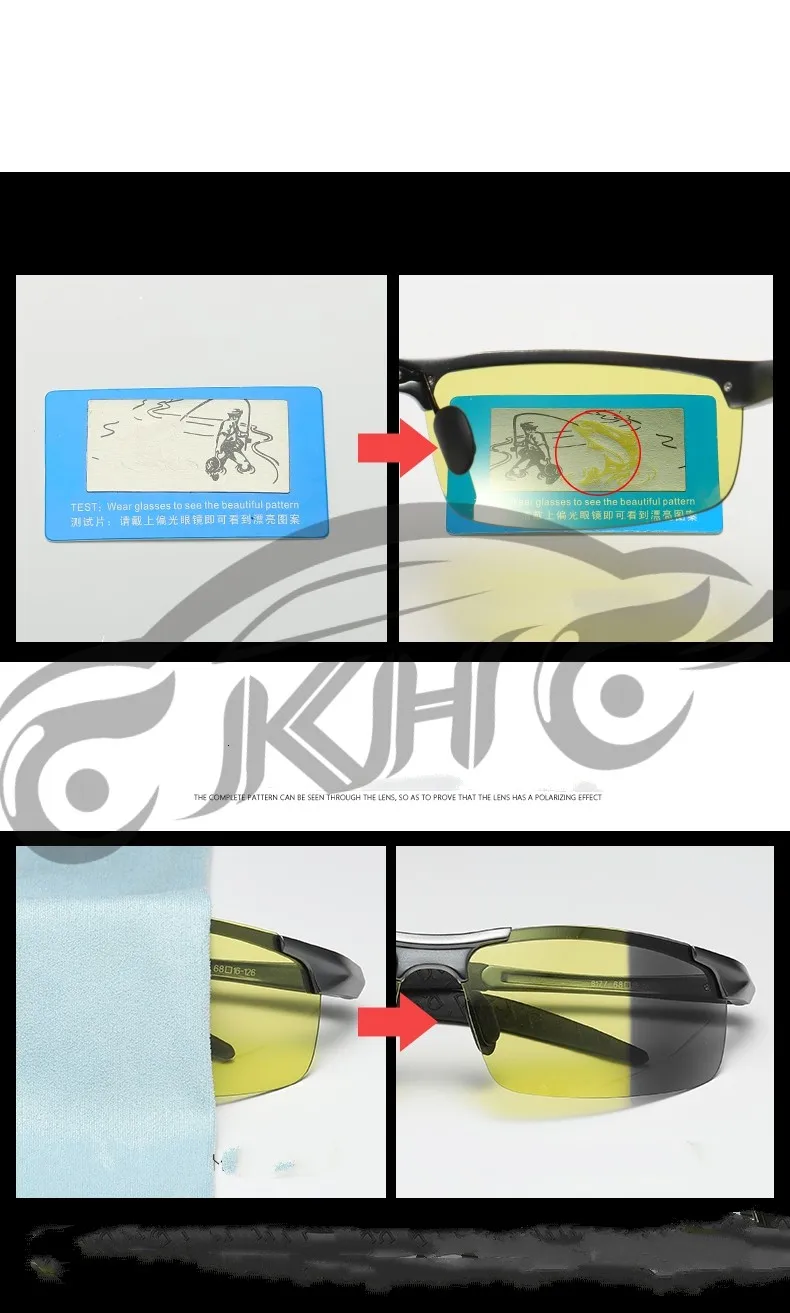 KH Change Color Day and Night Photochromic Sunglasses Men Women Titanium polarized Sun Glasses Chameleon Driving