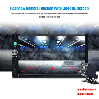 

7 inch HD Touch Screen 2 DIN Car Radio Player Hand-free BT Stereo Radio MP4/MP5/ MP3 Players Radio 7080B Remote Control