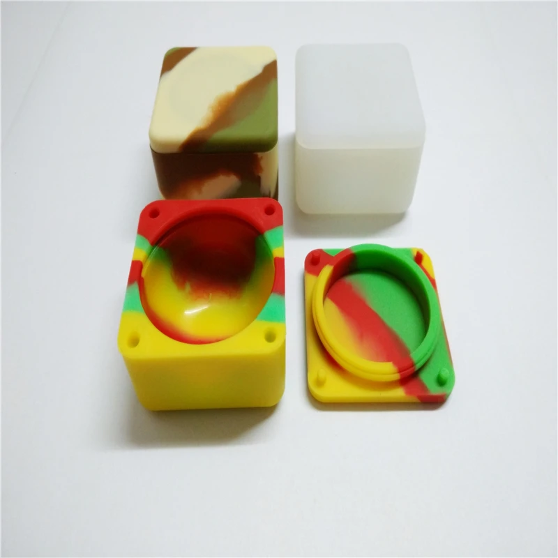 FDA Approved Food Grade 37 Ml Square Silicone Customized Bho Oil