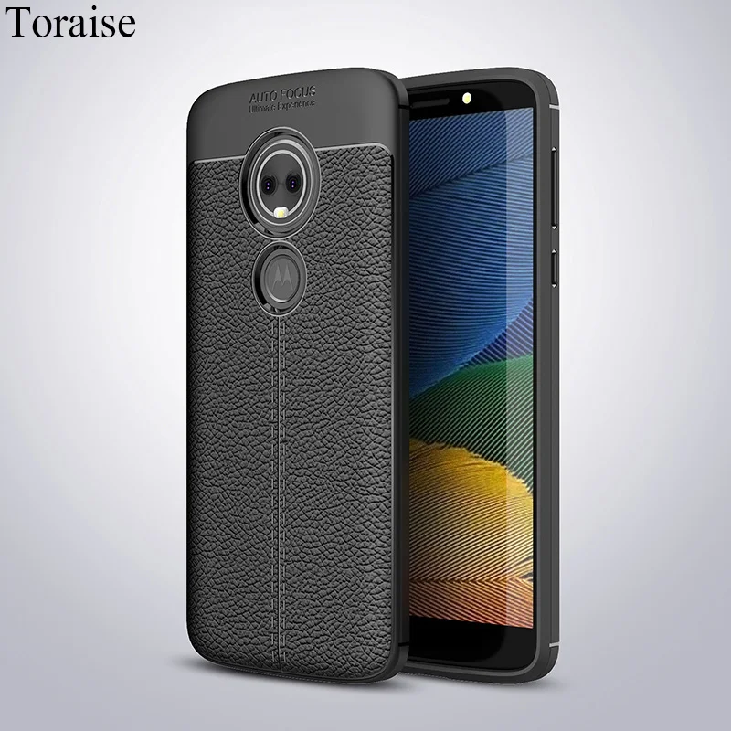 Toraise Completa Para Motorola Moto E5 Plus Caso De Lujo Litchi Patr n 