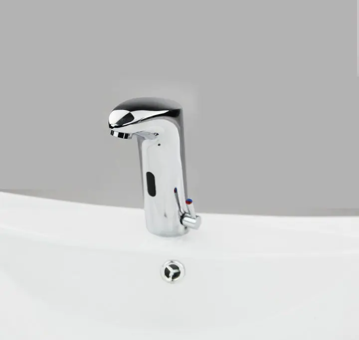 

AS-042 NEW Hot Cold Mixer Automatic Hand Touch Free Sensor Faucet & Wash Basin Sink Vessel Torneira Tap Mixer Faucet