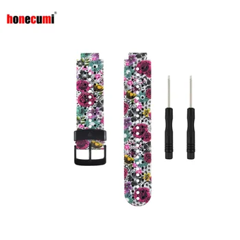 

Honecumi For Garmin Forerunner 220/230/235/620/630/735XT/235Lite Silicone Replacement Bracelet with Tools For Forerunner Strap