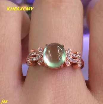

KJJEAXCMY Fine jewelry 925 silver inlaid natural stone grape trumpet female models Ladies Ring Du rose gold live wholesale and r