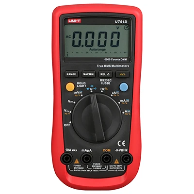 AC/DC Digital Multimeter Handheld Multimeters Auto-Ranging Sinometer UT61D | Инструменты