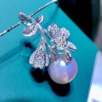 

Wholesale 925 Sterling Silver Pendant Component Findings Set Women's Parts for Oyster Edison Pearl Coral Jade Beads Stones