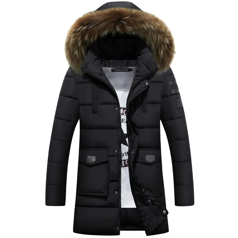 Buy 25 Degree Temperature Parka Men Cotton Padded Long