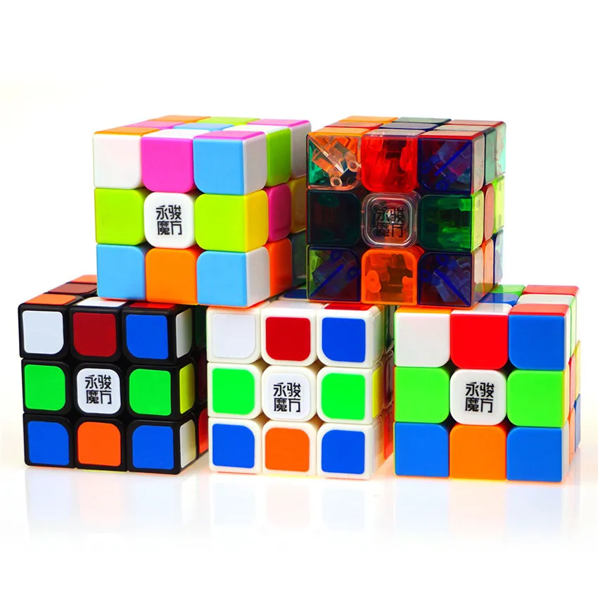 

YJ YongJun Classical Colors YuLong Series 3x3x3 Magic Cube Smooth Transparent Speed Puzzle Twist for Kids Education Toys Gift