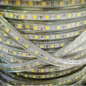 cheap 5050 LED strip 110V amp; 220V Cold cool warm white String ribbon bundle Christmas XMAS party invisible festival garden decoration