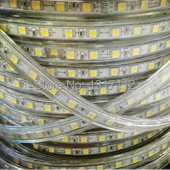 

5050 LED strip 110V & 220V Cold cool warm white String ribbon bundle Christmas XMAS party invisible festival garden decoration