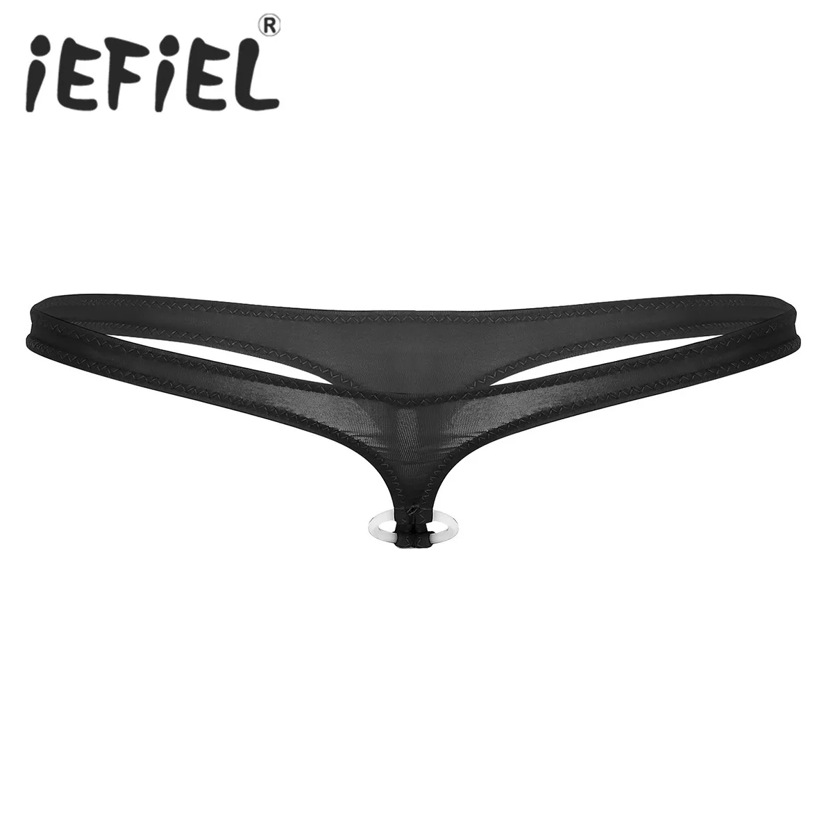 IEFiEL сексуальное мужское нижнее белье g стринги T Back трусики с низкой посадкой