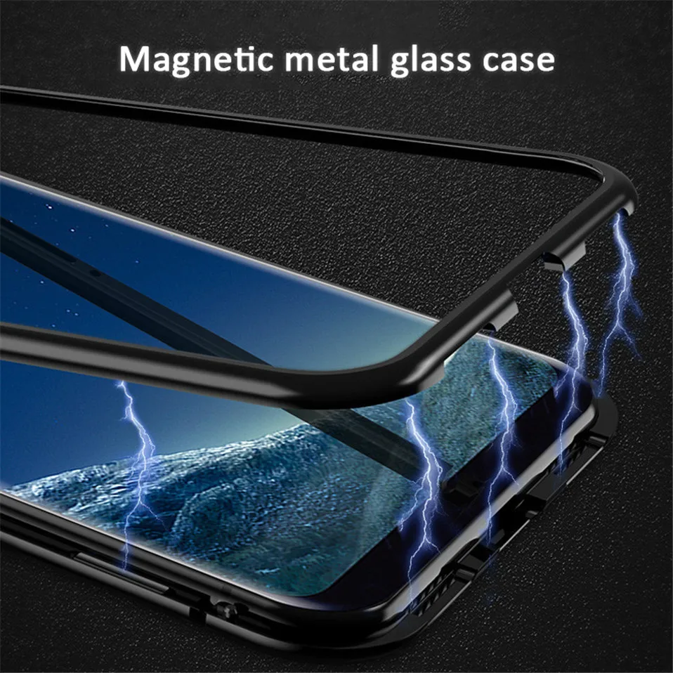 Magnetic Glass Case for Samsung Galaxy Note 8 9 S9 S8 Plus 04