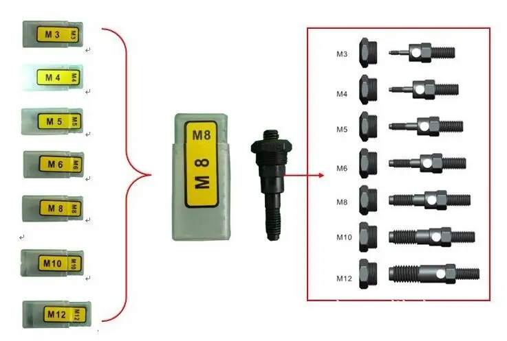 BT607 заклепки гайка пистолет ручной клепальный пистолет M3 M4 m5 m6 m8 m10 m12 тяжелый ручной насадка инструмент ручной оправки