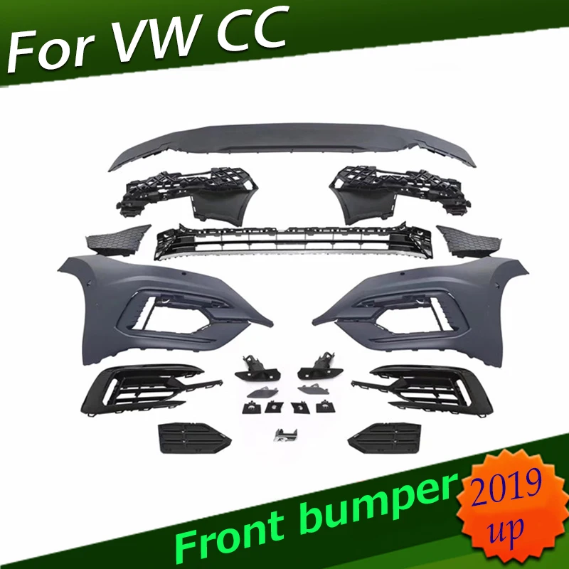 

For VW 2019 CC front bumper upgrade Rline style front face 19 CC front bumper body kits 19CC modificate